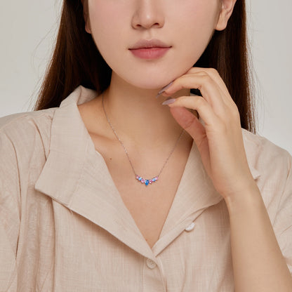 [Lucky Star]Dainty Colorful Heart Necklace