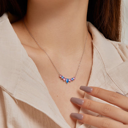[Lucky Star]Dainty Colorful Heart Necklace
