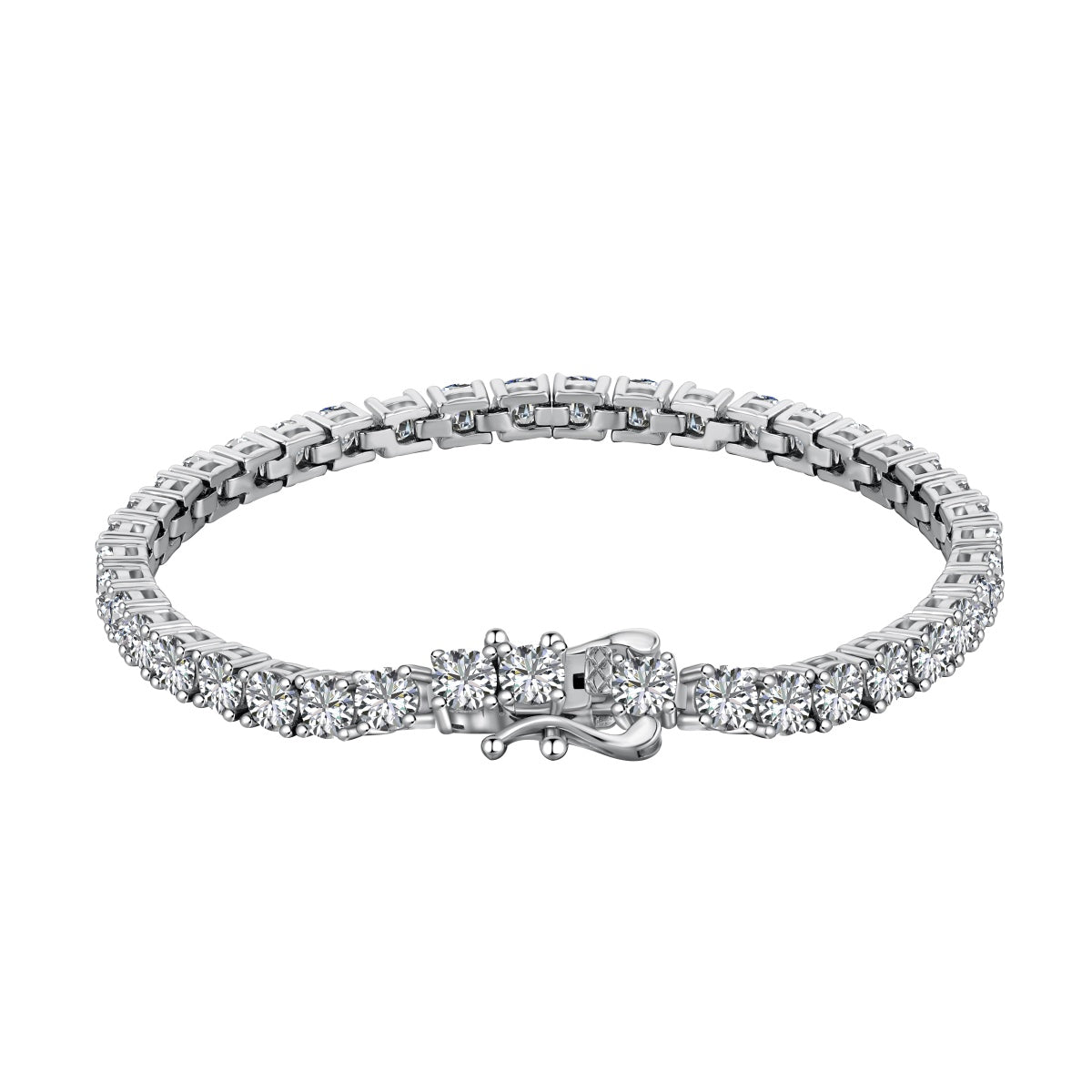 [Lucky Star]Luxurious Ornate Round Cut Tennis Bracelet