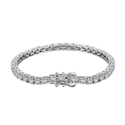 [Lucky Star]Luxurious Ornate Round Cut Tennis Bracelet