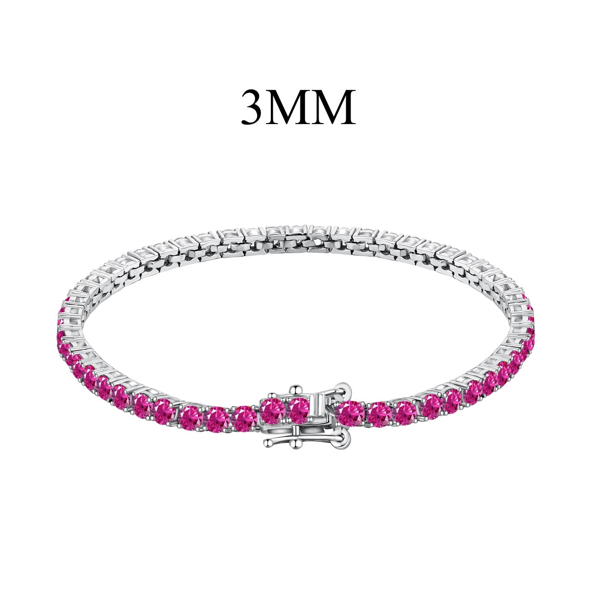 [Lucky Star]Radiant Colorful Round Cut Party Bracelet