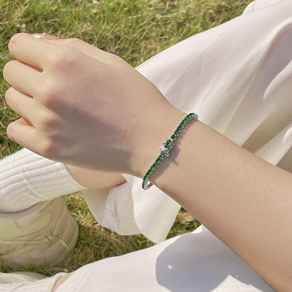 [Lucky Star]Radiant Colorful Round Cut Party Bracelet