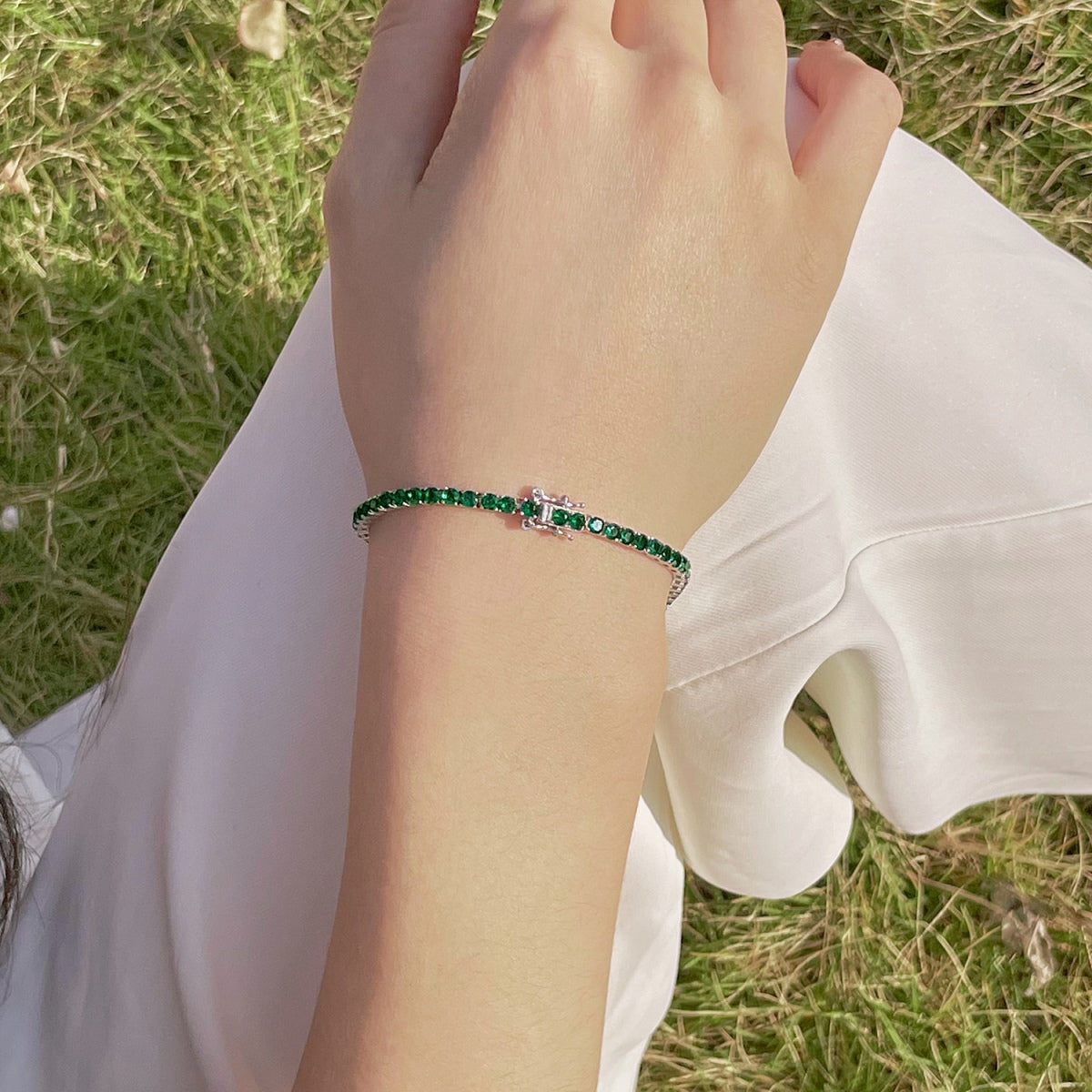 [Lucky Star]Radiant Colorful Round Cut Party Bracelet