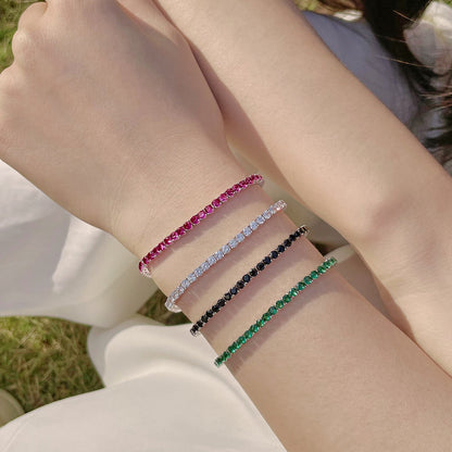 [Lucky Star]Radiant Colorful Round Cut Party Bracelet