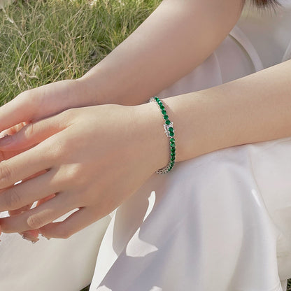 [Lucky Star]Radiant Colorful Round Cut Party Bracelet