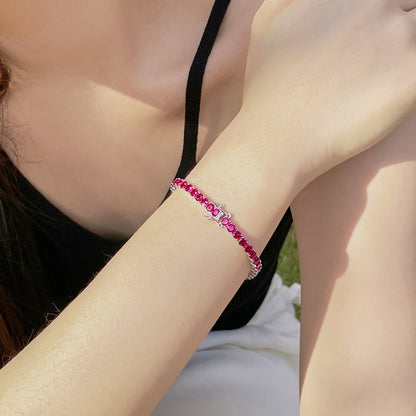 [Lucky Star]Radiant Colorful Round Cut Party Bracelet