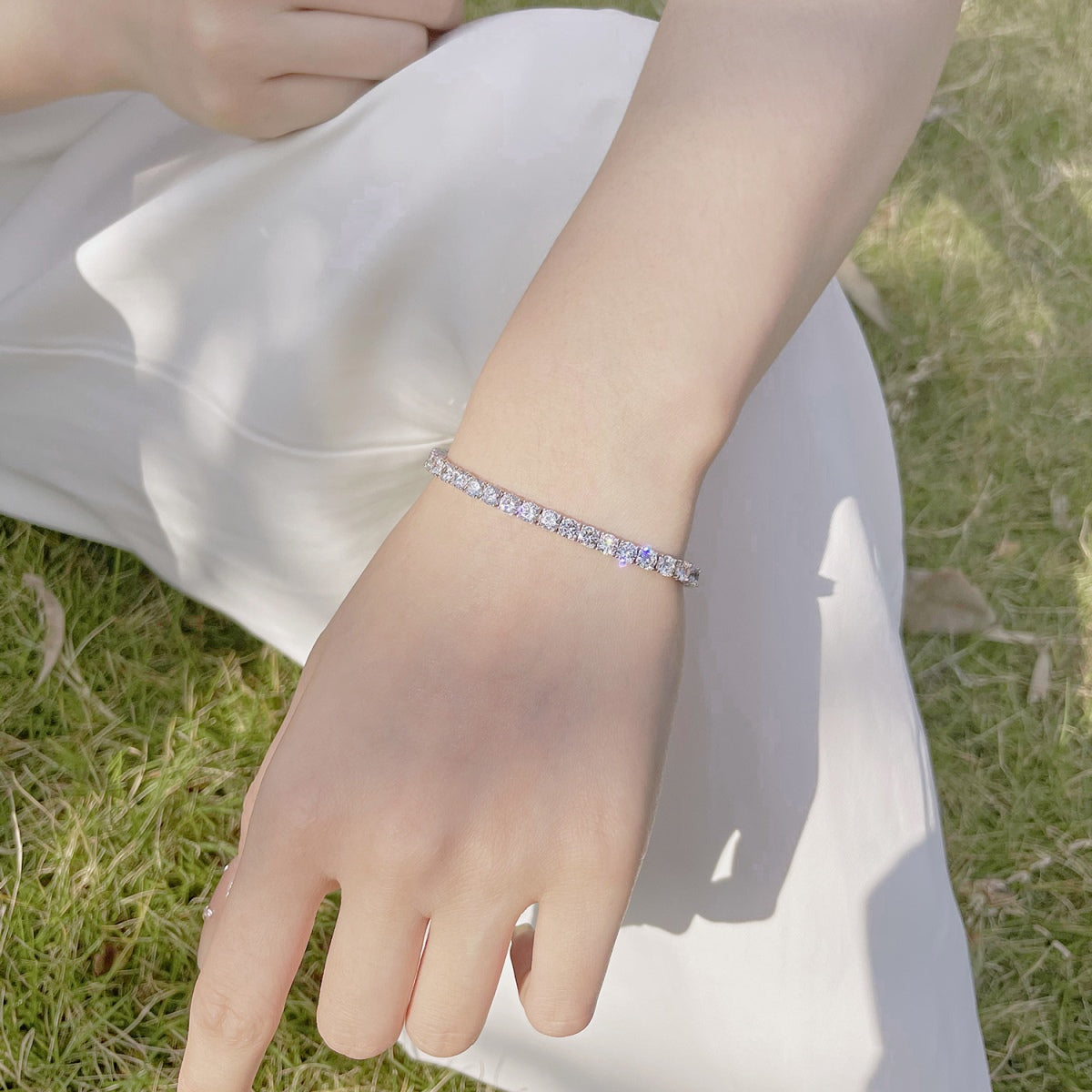 [Lucky Star]Radiant Colorful Round Cut Party Bracelet