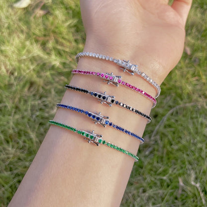 [Lucky Star]Radiant Colorful Round Cut Party Bracelet