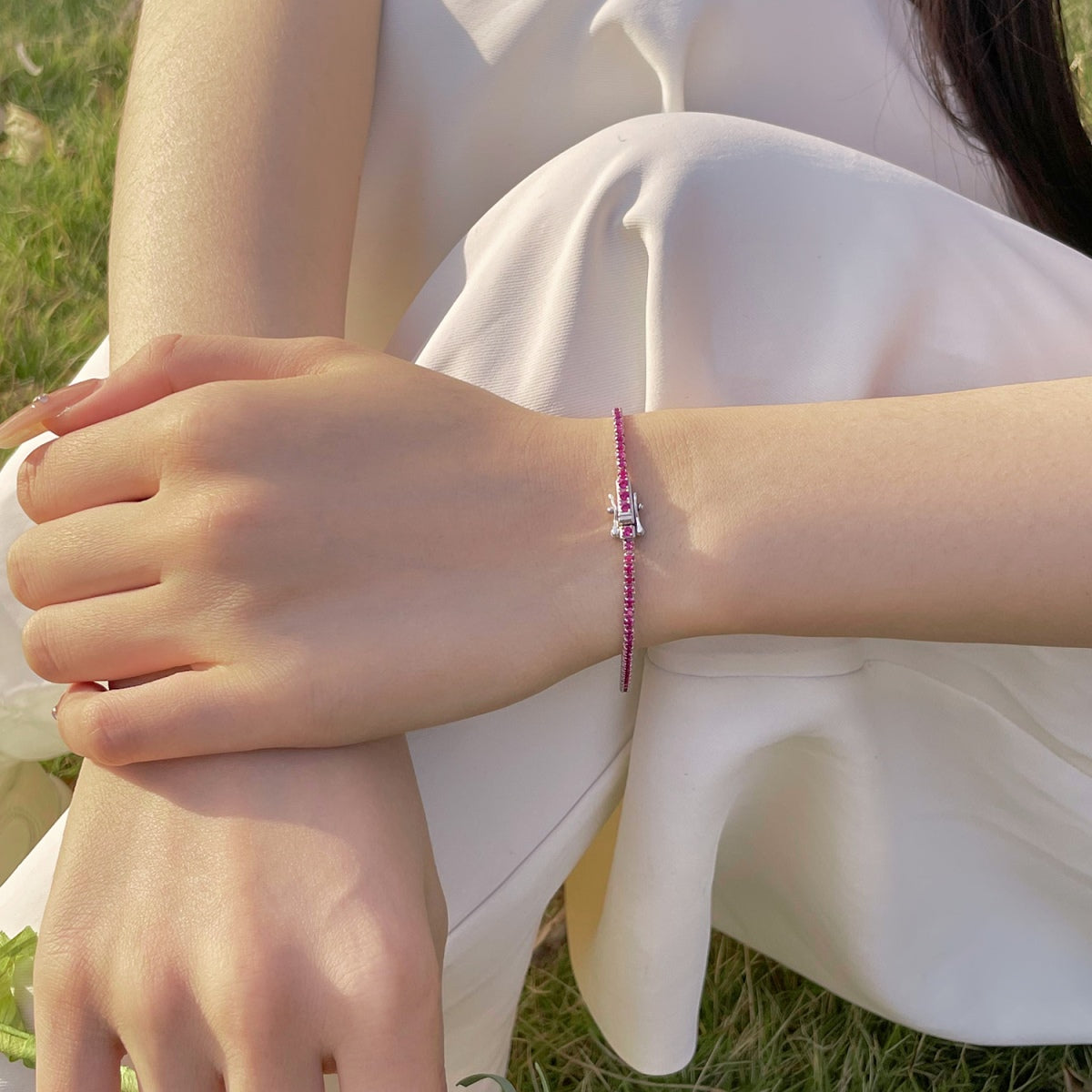 [Lucky Star]Radiant Colorful Round Cut Party Bracelet
