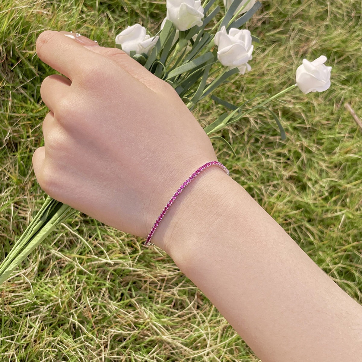 [Lucky Star]Radiant Colorful Round Cut Party Bracelet