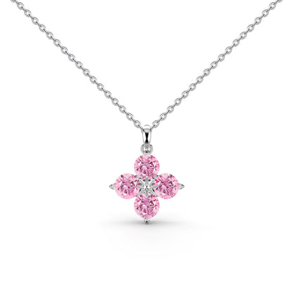 [Lucky Star]Four-Leaf Clover And Eight-Pointed Star Necklace