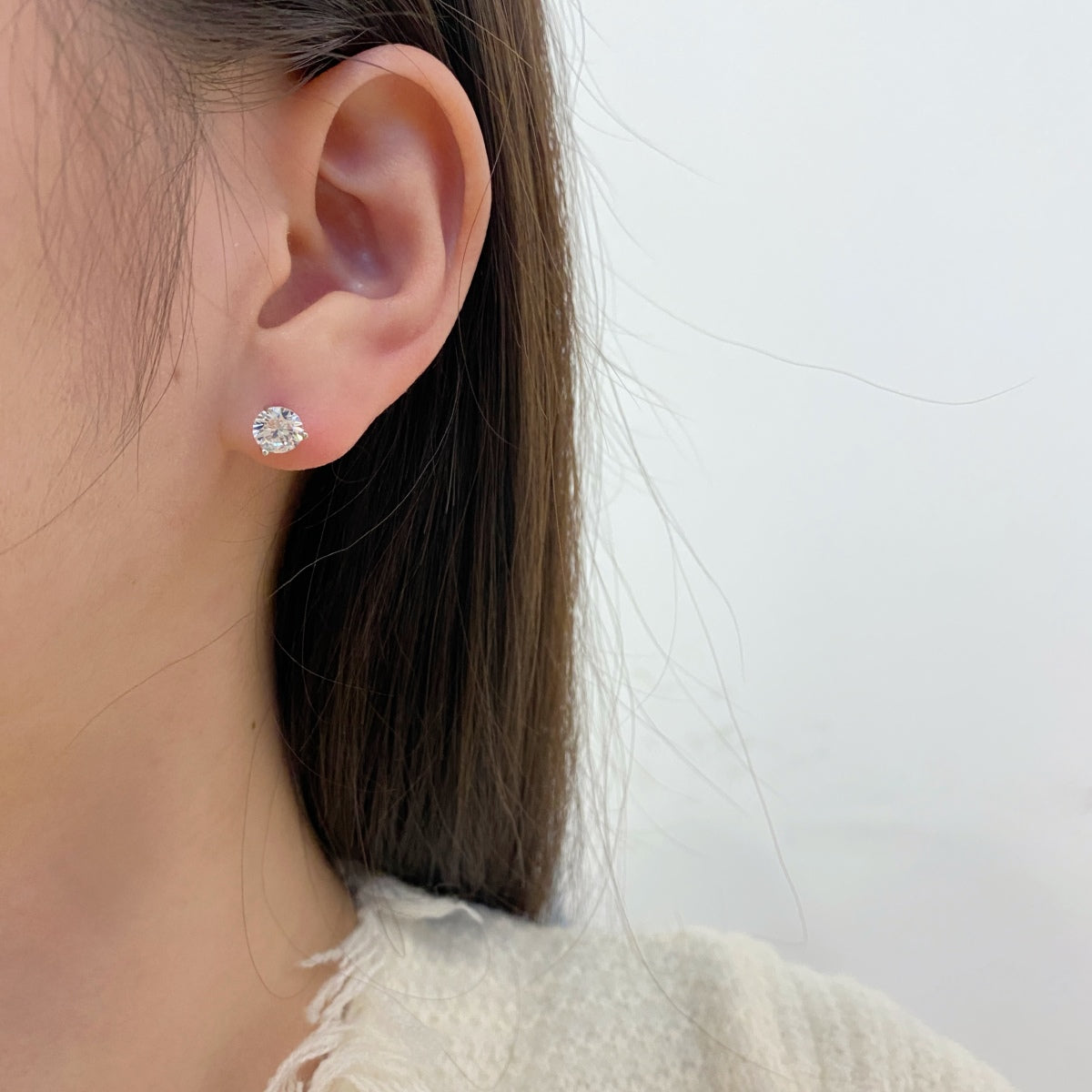 [Lucky Star]Dainty Round Shape Earrings