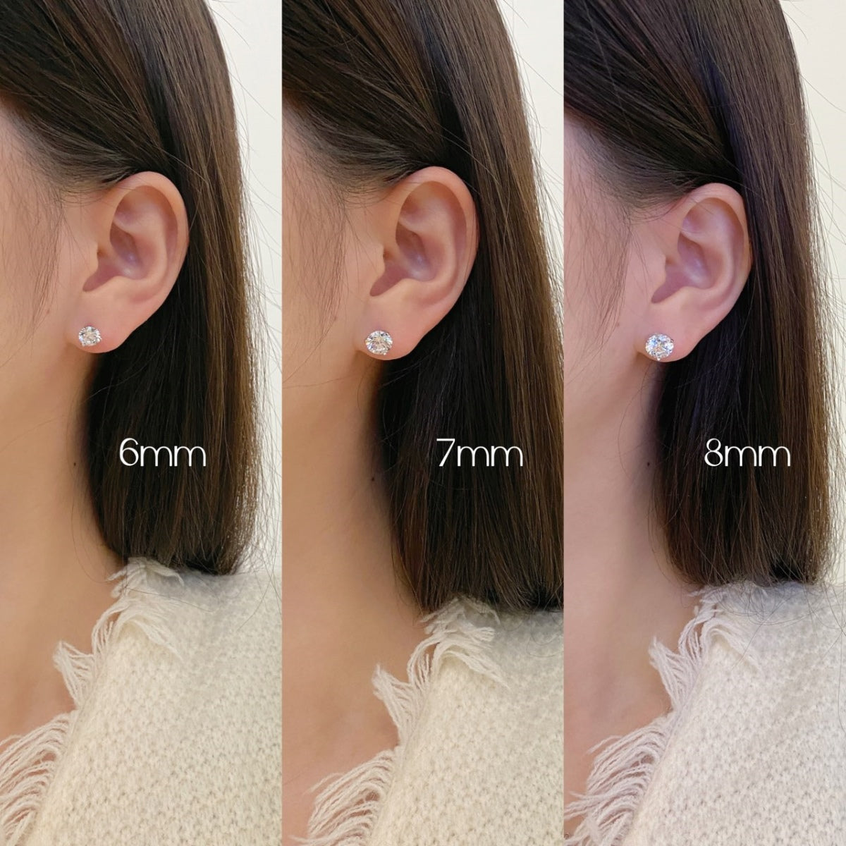 [Lucky Star]Dainty Round Shape Earrings