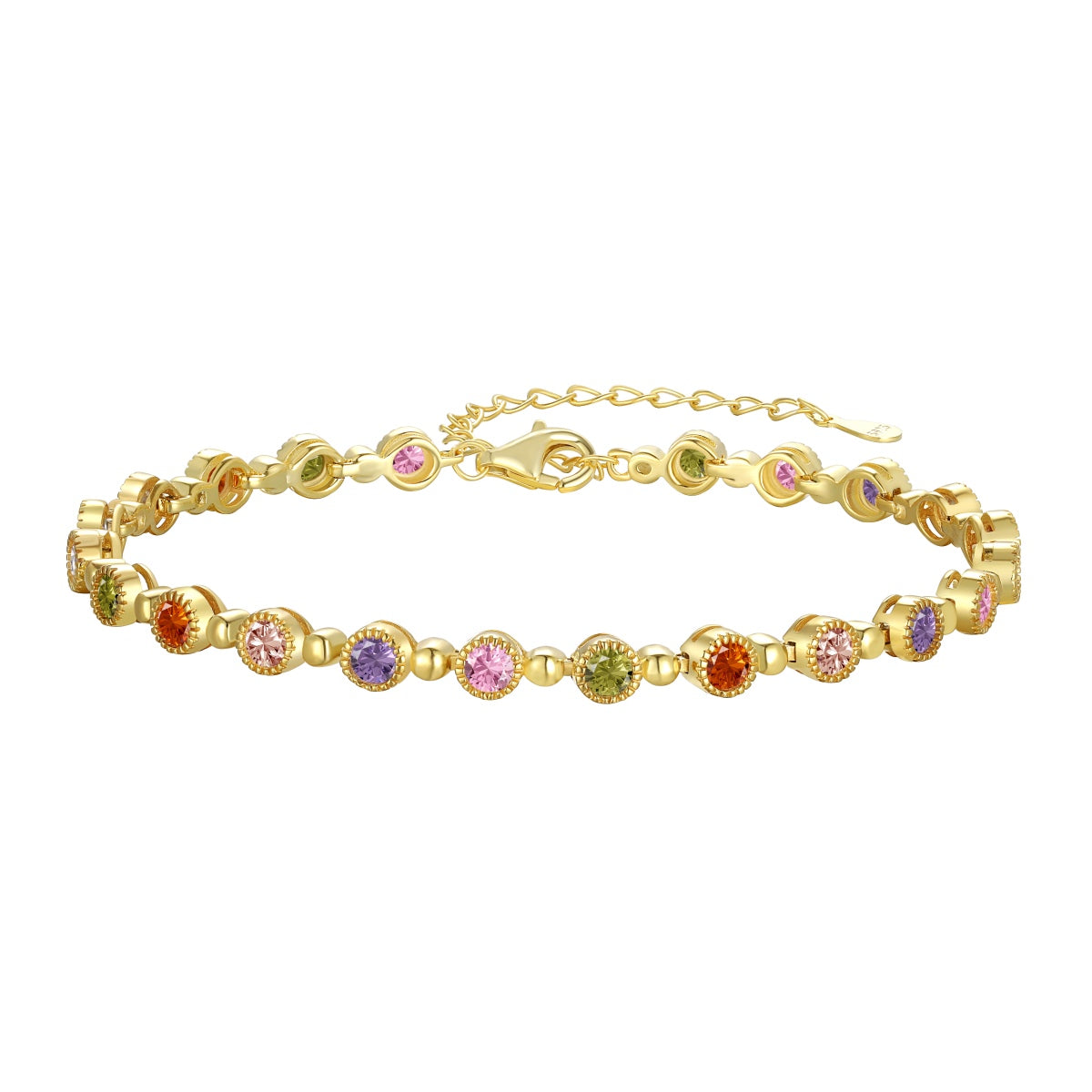 [Lucky Star]Sparkling Exquisite Round Cut Party Bracelet
