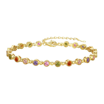 [Lucky Star]Sparkling Exquisite Round Cut Party Bracelet