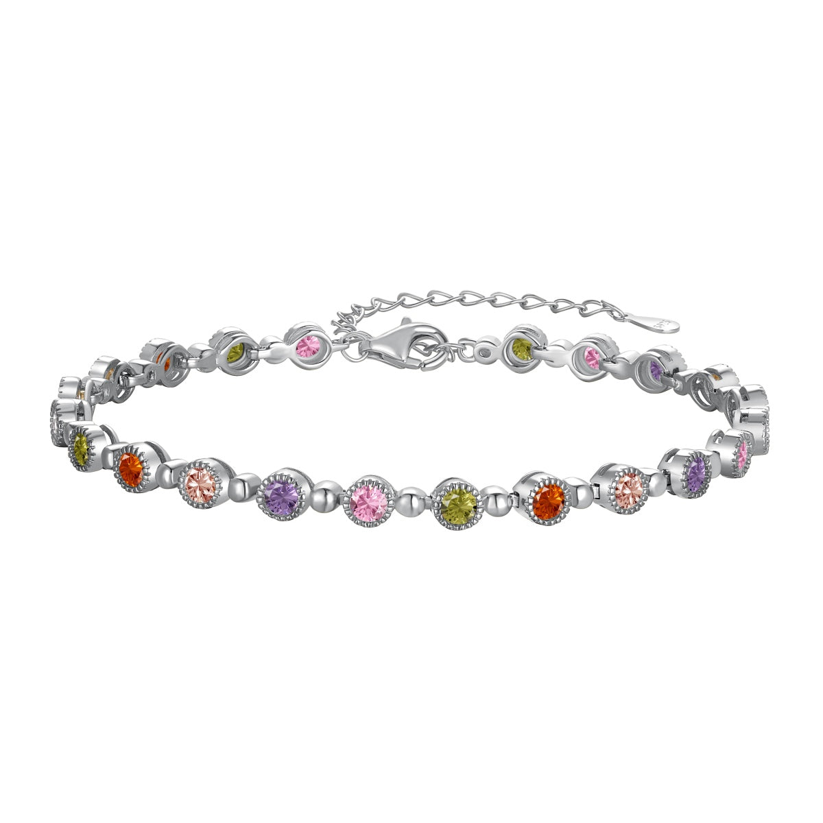 [Lucky Star]Sparkling Exquisite Round Cut Party Bracelet
