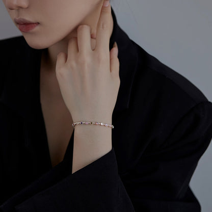 [Lucky Star]Sparkling Exquisite Round Cut Party Bracelet