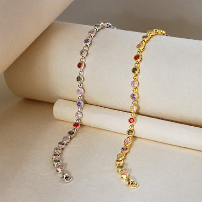 [Lucky Star]Sparkling Exquisite Round Cut Party Bracelet