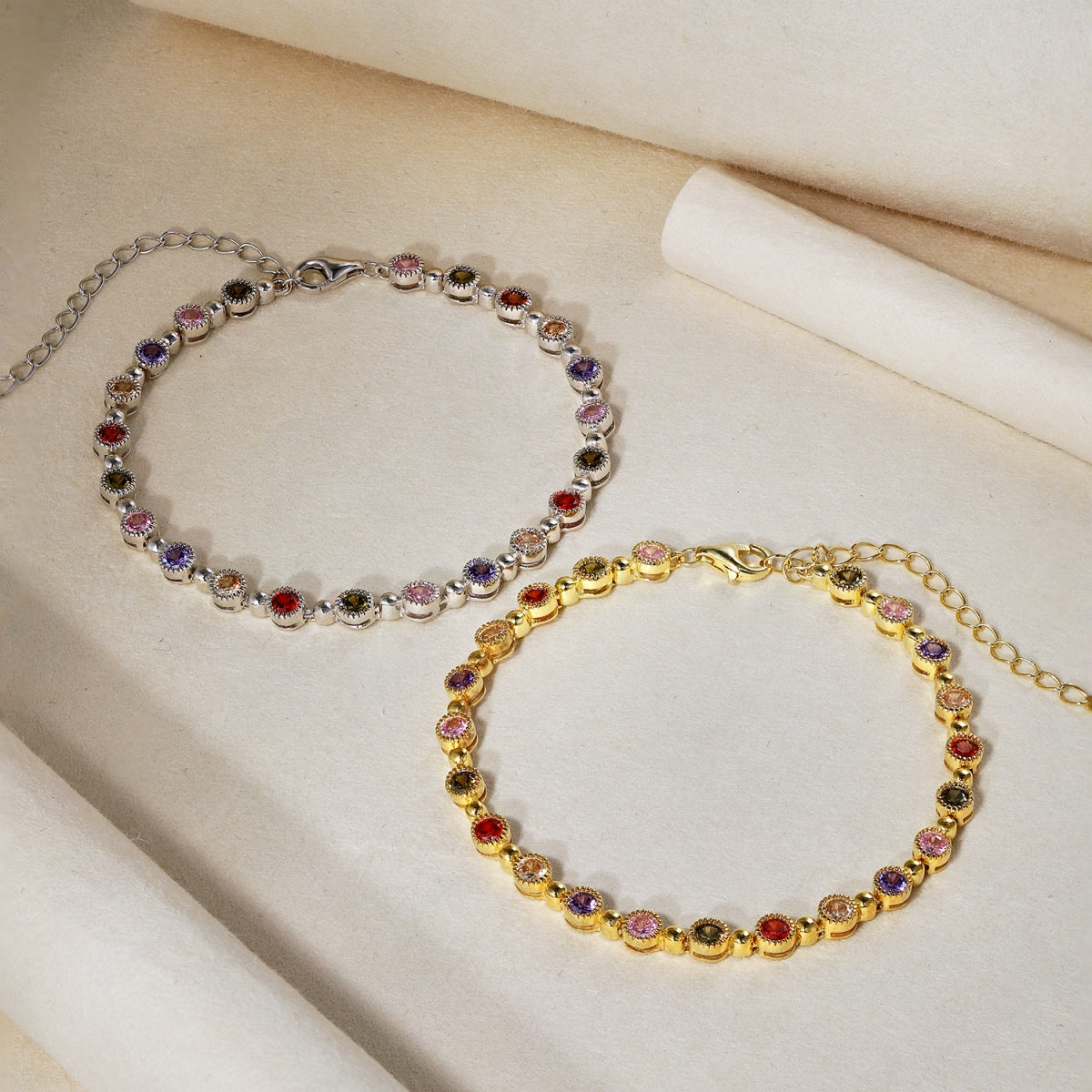 [Lucky Star]Sparkling Exquisite Round Cut Party Bracelet