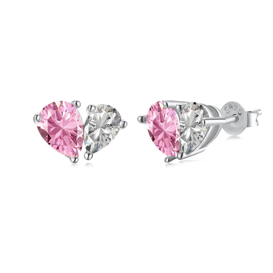 [Lucky Star]Dazzling Elegant Heart Cut Lover Earrings