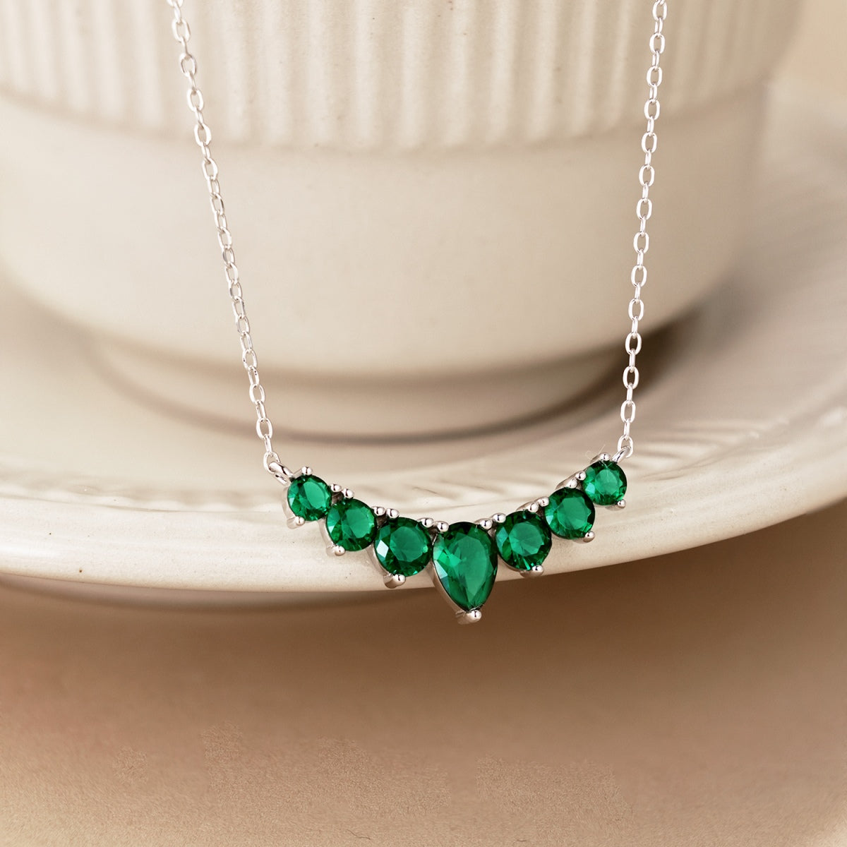 [Lucky Star]Dainty Colorful Heart Necklace