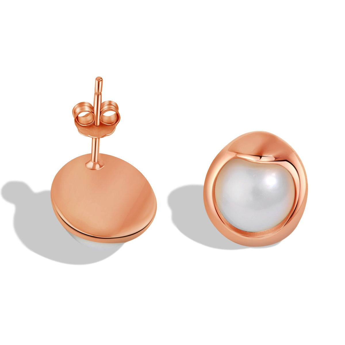 [Lucky Star]Dainty Bread Pearl Earrings