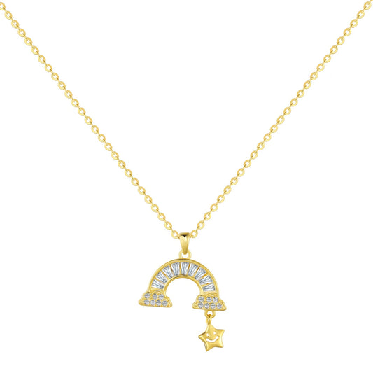 [Lucky Star]Unique Rainbow Star Necklace