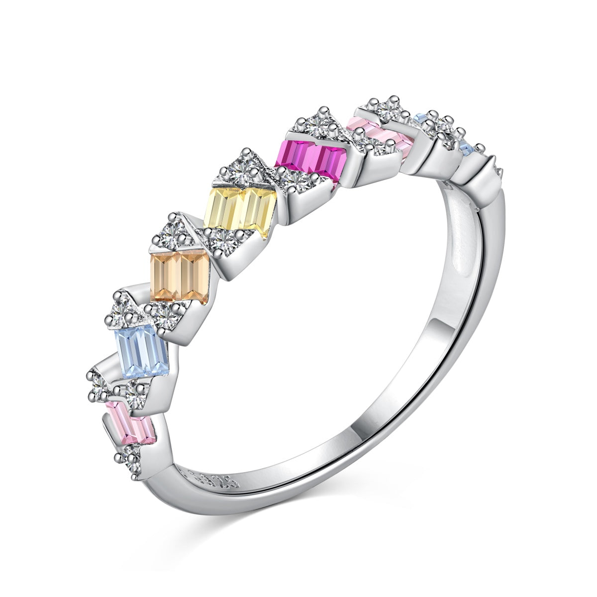 [Lucky Star]Delicate Vibrant Emerald Cut Daily Ring