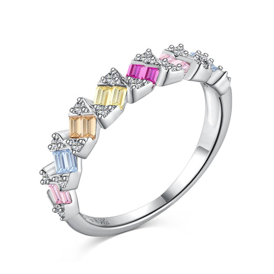 [Lucky Star]Delicate Vibrant Emerald Cut Daily Ring
