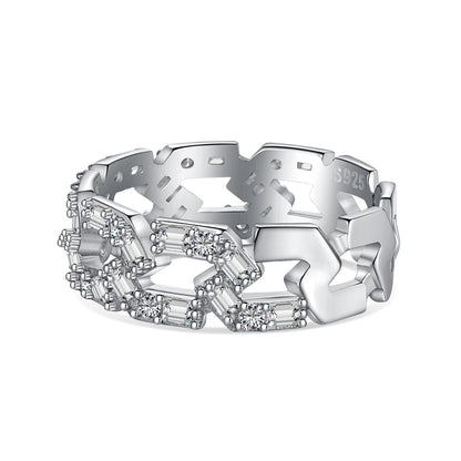 [Lucky Star]Sparkling Vibrant Emerald Cut Daily Ring