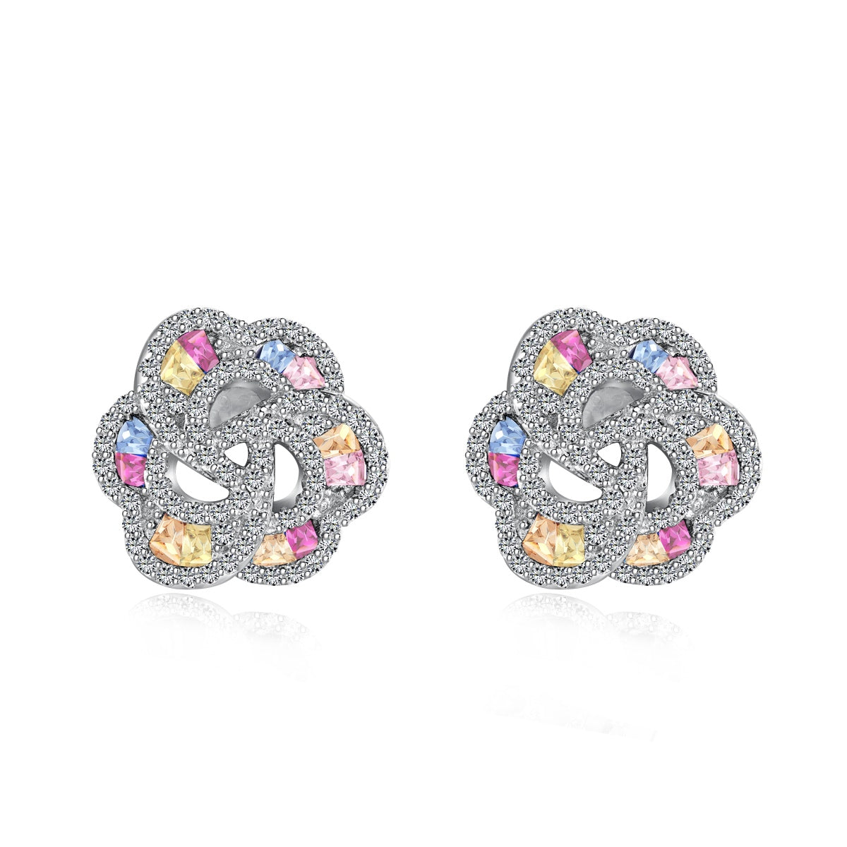 [Lucky Star]Exquisite Flower Shape Daily Earrings