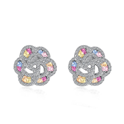 [Lucky Star]Exquisite Flower Shape Daily Earrings