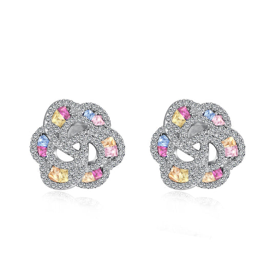 [Lucky Star]Exquisite Flower Shape Daily Earrings