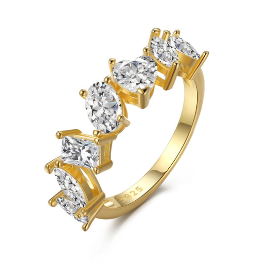 [Lucky Star]Delicate Multi Cut Ring