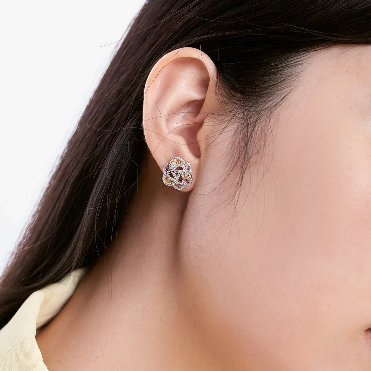 [Lucky Star]Exquisite Flower Shape Daily Earrings