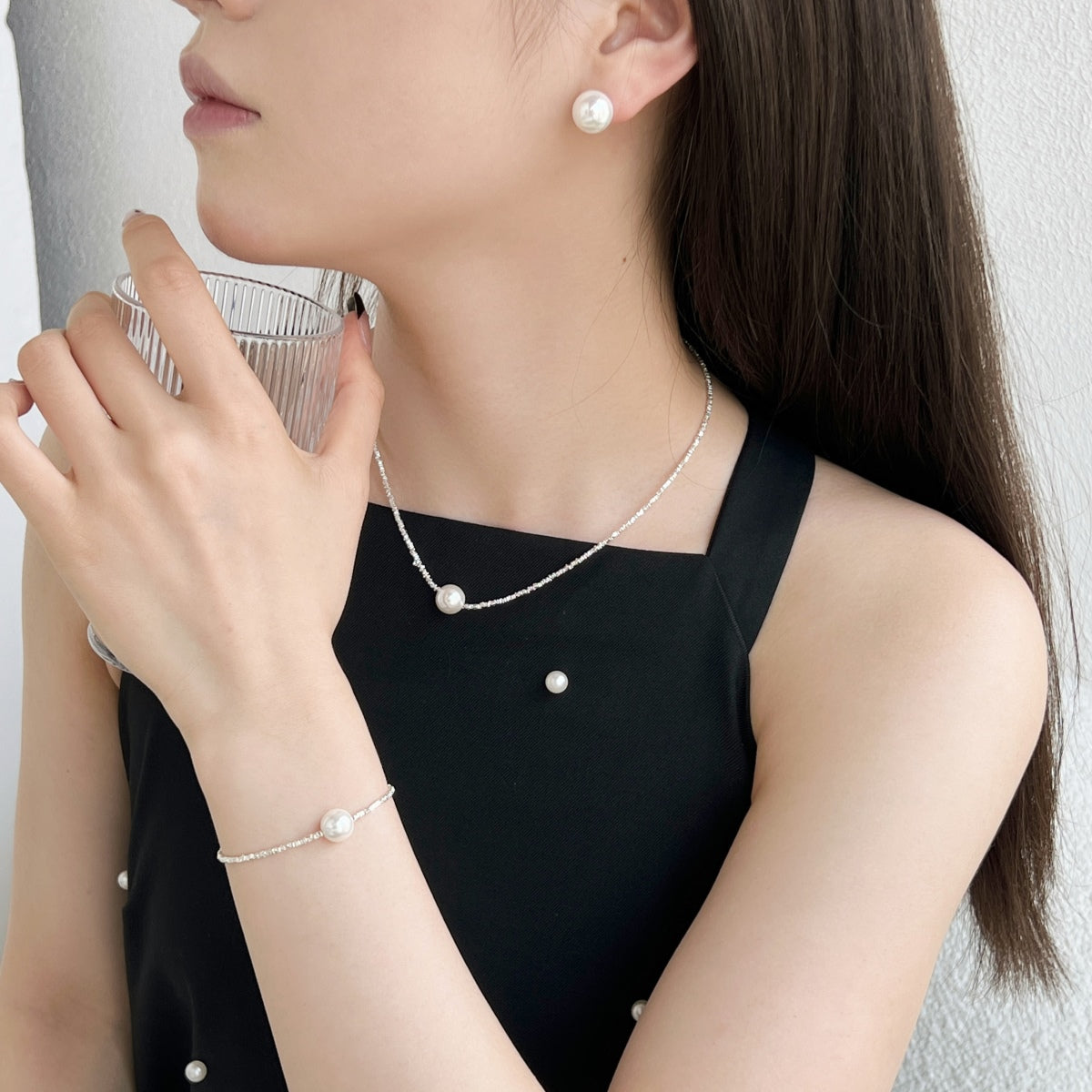 [Lucky Star]Delicate Pearl Earrings