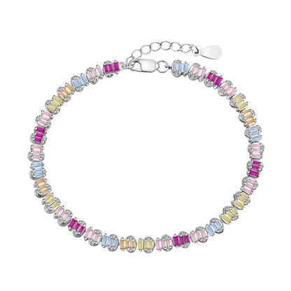 [Lucky Star]Delicate Colorful Emerald Cut Party Bracelet