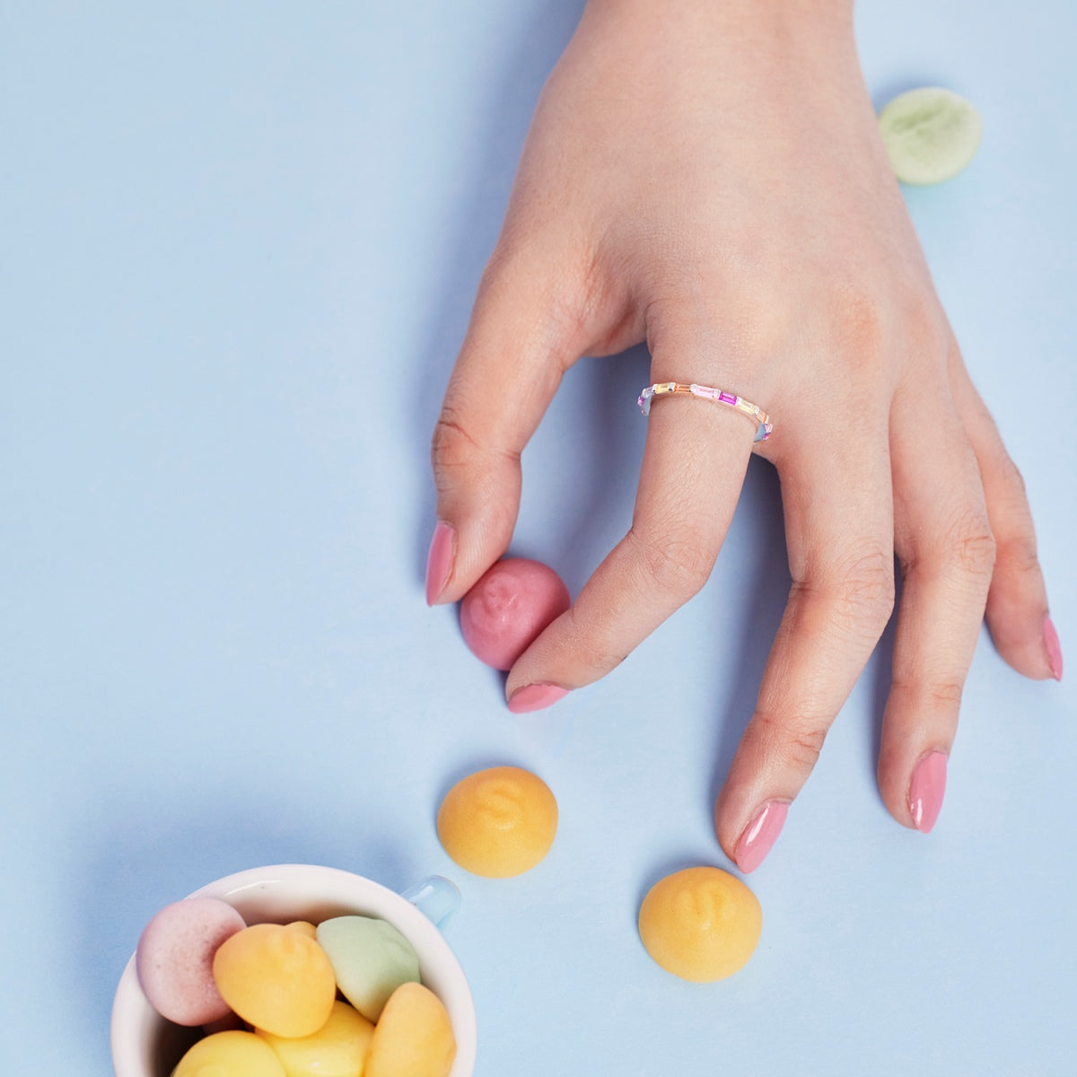 [Lucky Star]Lively In Shades Elegant Radiant Cut Daily Ring