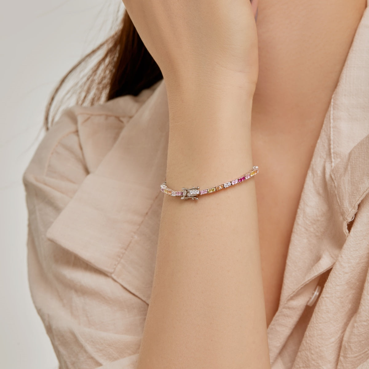 [Lucky Star]Delicate Romantic Heart Shape Lover Bracelet