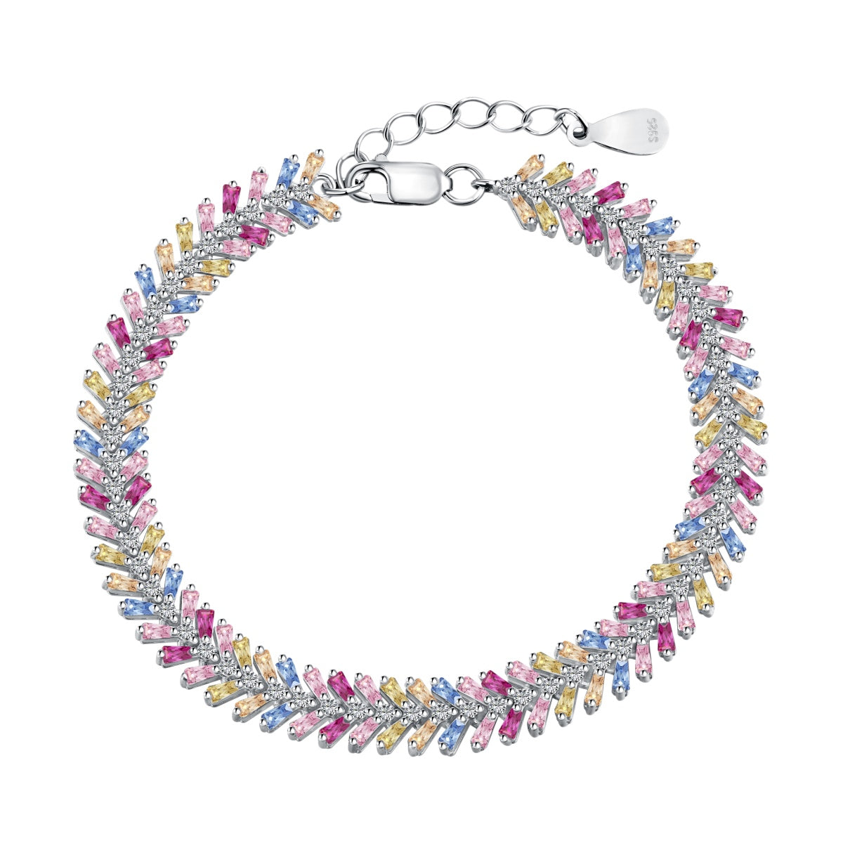 [Lucky Star]Dainty Radiant Emerald Cut Daily Bracelet
