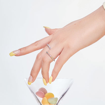 [Lucky Star]Charming Colorful Round Cut Daily Ring