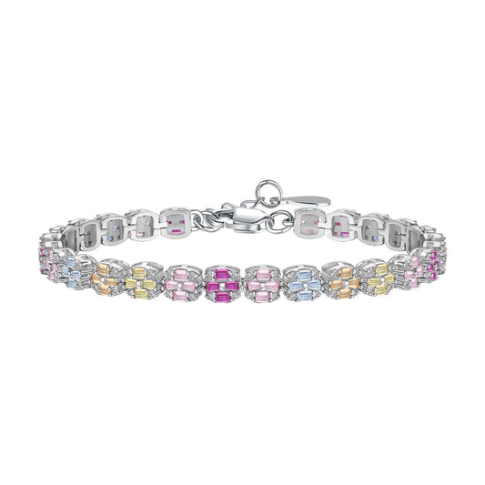 [Lucky Star]Delicate Colorful Emerald Cut Daily Bracelet
