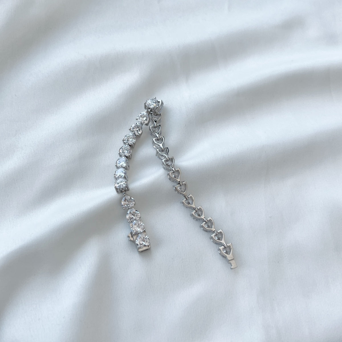 [Lucky Star]0.75 Carat Elegant Romantic Heart Shape Lover Bracelet