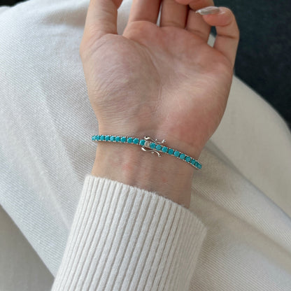 [Lucky Star]Dainty Charming Round Cut Tennis Bracelet