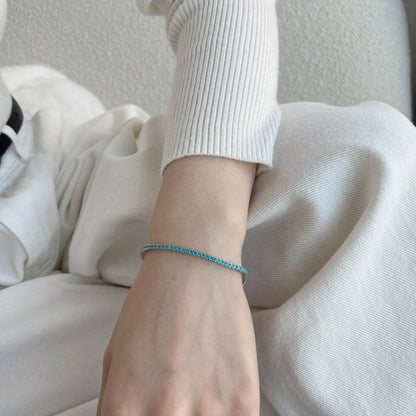 [Lucky Star]Dazzling Exquisite Round Cut Daily Bracelet