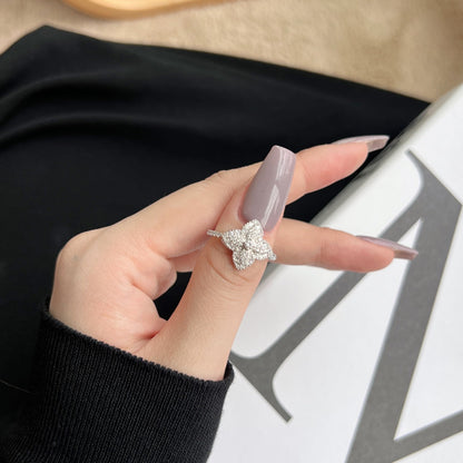 [Lucky Star]Luxurious Colorful Flower Shape Banquet Ring