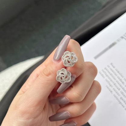 [Lucky Star]Exquisite Flower Shape Daily Earrings