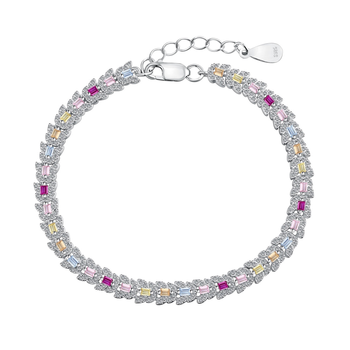 [Lucky Star]Delicate Colorful Multi Cut Daily Bracelet