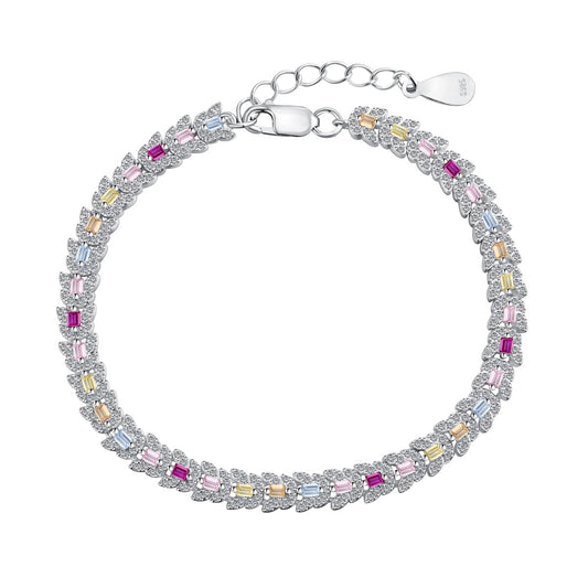 [Lucky Star]Delicate Colorful Multi Cut Daily Bracelet