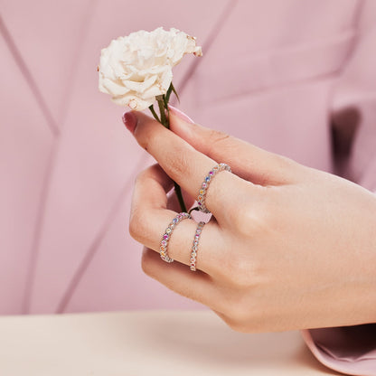 [Lucky Star]Radiant Sparkling Round Cut Daily Ring